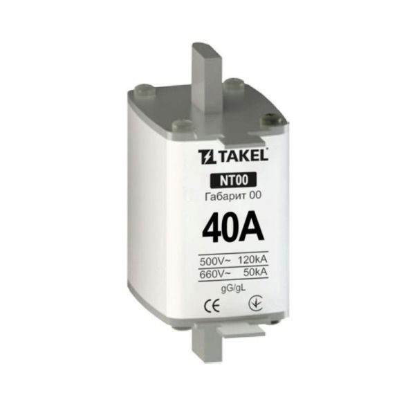 Плавкая вставка предохранителя NT00 40А