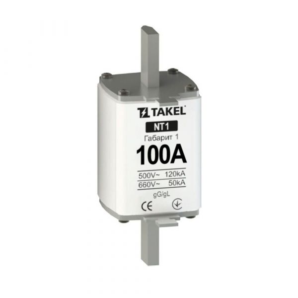 Плавкая вставка предохранителя NT1 100А
