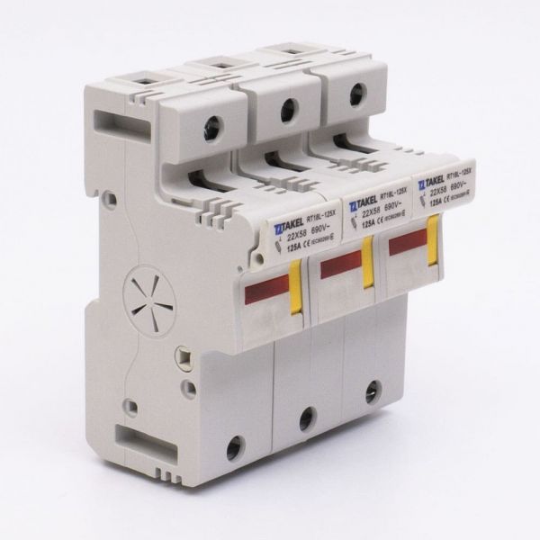 Держатель плавкого предохранителя RT18L-125X 3Р 125А типоразмер 22x58
