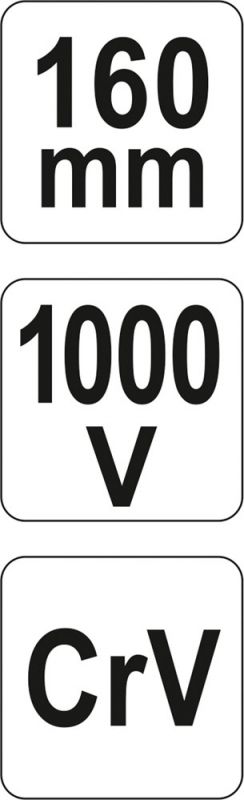 Плоскогубцы комбинированные YATO диэлектрические 1000В 160мм YT-21151