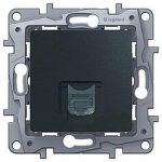 Розетка rj11 антрацит Etika Legrand 672640