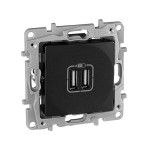 Розетка заряд. 2хusb антрацит Etika Legrand 672694