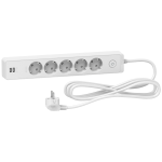 Удлинитель 5 розеток с заземлением и 2хUSB 3 метра белый Schneider Electric Unica Extend ST945U3W