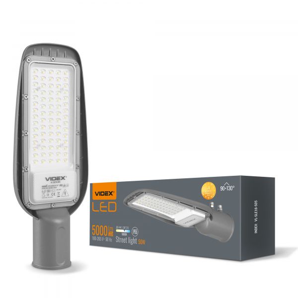LED фонарь уличный VIDEX IP65 50W 5000Lm 5000K VL-SLE16-505