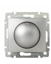 Поворотний світлорегулятор 400w алюміній Valena Legrand 770261
