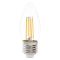 Лампа Feron led 5.4W 4000K 865Lm E27 C35 230V свічка філаментна