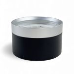 Світильник точковий накладний Violux Vegas GX53 max 15W коло IP20 чорний матовий срібний