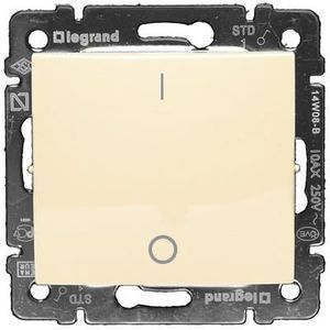 Вимикач двополюсний вологозахищений ip44 слонова кістка Valena Legrand 774192