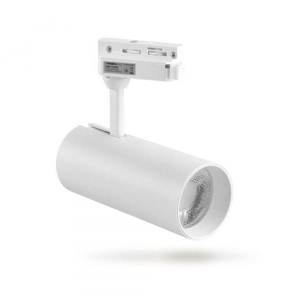 LED  світильник трековий VIDEX 20W 4100K білий