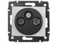 Розеткаtv/fm/sat прохідна 14db білий Valena Legrand 774437