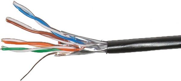 Кабель витая пара внешний биметалл FTP cat5e 4PR CCA PE B 305м 4x2x0,50 DCG