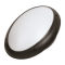 Світильник під цоколь Е27 IP65 Horoz AQUA OVAL OPAL чорний