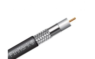 Коаксіальний телевізійний кабель мідний F690BVcu чорний 305м FinMark