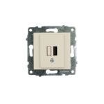 Механизм розетки USB Ovivo Grano кремовый