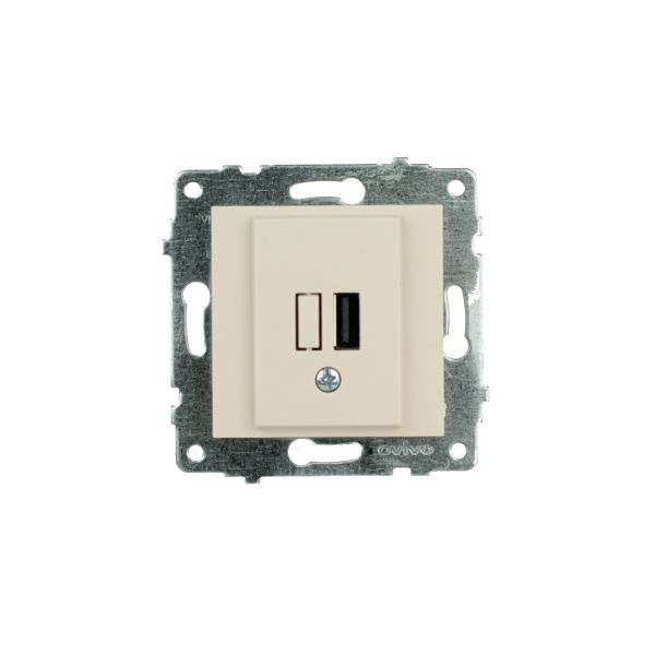 Механізм розетки USB Ovivo Grano кремової
