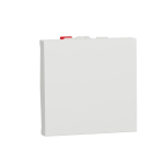 NU320618 Вимикач 1-клавішний кнопковий схема 1 10А, 2 модуля Schneider Electric Unica New білий
