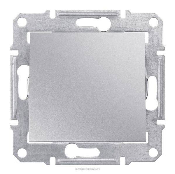 Переключатель 1-клавишный проходной 16А, алюминий Sedna Schneider Electric SDN0400460
