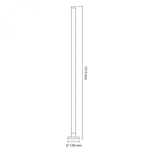 LED лампа підлогова VIDEX TF20 RGB 10W