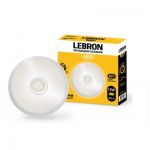 Накладной светодиодный светильник с датчиком движения 12W 960Lm 4100K Круг Lebron L-WLR-S