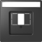 Панель для TAE Audio USB з полем для напису Merten D-Life MTN4250-6034 Антрацит