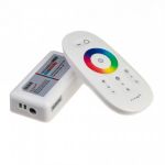 RGB контролер 12-24V 18A сенсорний радіо 8 кнопок White