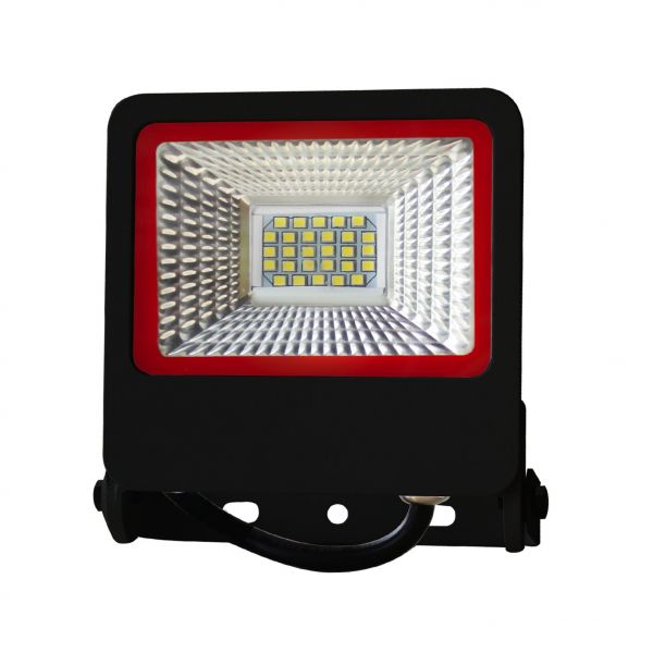 Прожектор SMD чорний з радіатором 20W 6500K NEW RED EUROLAMP LED