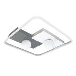 Світильник LED smart PICASSO-S+пульт 85W 3000-5000K IP20 квадрат біло-сірий Violux