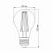 LED лампа VIDEX Filament A60F 10W E27 4100K
