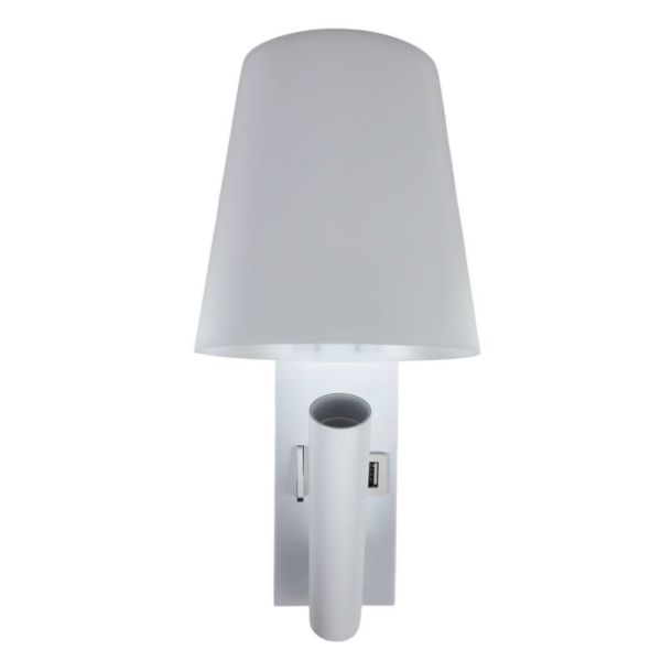 Светильник настенный Violux Umbrella USB+TYPE-C бра Led 3W 4200K IP20 белый