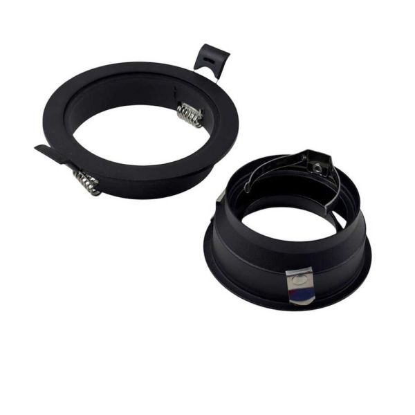 Светильник точечный встроенный Violux Monaco-R GU5.3 35W 220V IP20 круг черный