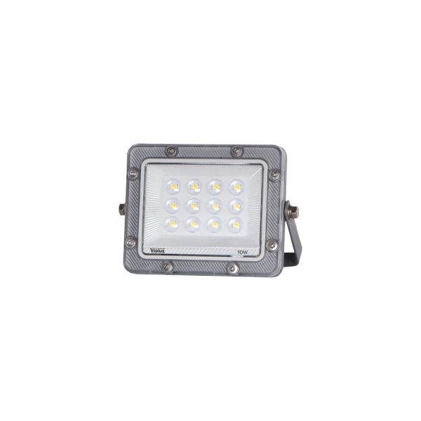 Прожектор led Violux Carbon 10W 5000K 1000lm 220V IP65 сірий