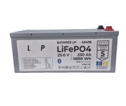 Акумулятор LiFePO4 LP LogicPower 25,6V - 230Ah 5888Wh BMS 200A-100А метал Smart BT