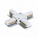 Соединение крестовое для трековых систем X 2WAY Lemanso LM515 белый