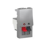Аудиорозетка 1 модуль алюминий Schneider Electric Unica New NU348730
