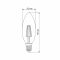 LED лампа TITANUM  Filament C37 4W E14 4100K