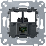 Механизм розетки 1хRJ45 6 категория UTP Merten MTN4576-0001