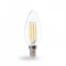 Лампа свiтлодiодна димер свічка 4W E14 4000K filament Feron LB-68 C37