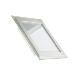 Вбудований світлодіодний світильник Квадрат 12W-4000 GLASS