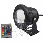 Светильник садовый 10W 900LM RGB IP65 с пультом черный Lemanso LM3702 / LM16