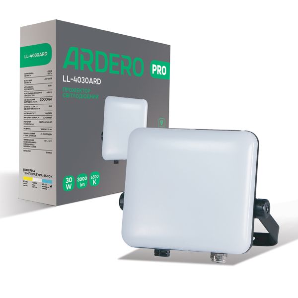 Світлодіодний прожектор Ardero LL-4030ARD PRO 30W 3000Lm 6500K