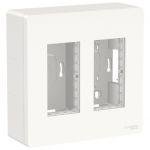 NU122418 Блок unica system+ відкрита вставка 2х4 білий