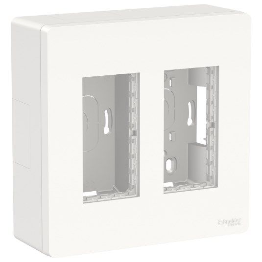 NU122418 Блок unica system+ відкрита вставка 2х4 білий