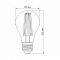 LED лампа VIDEX Filament A60FA 10W E27 2200K бронза