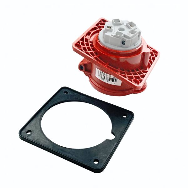 Розетка промислова кутова 5x16A IP44 380-415V TP electric 3105-309-1600 червоний