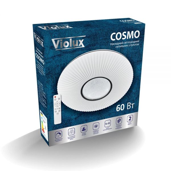 Світильник з пультом Smart LED Violux Cosmo 60W 3000-6000K Коло 500мм