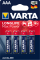 Батарейка Varta Longlife Max Power AAA BLI 4шт. Alkaline