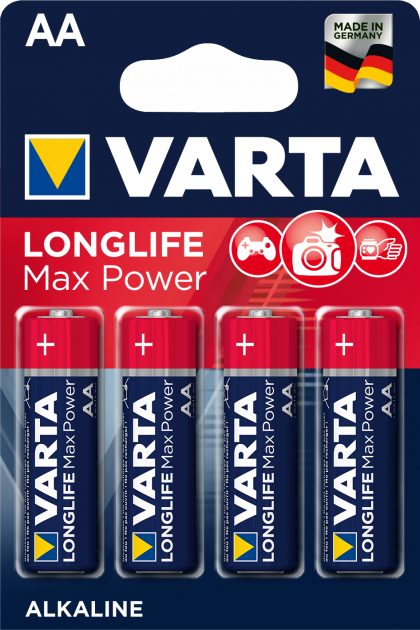 Батарейка Varta Longlife Max Power AA BLI 4шт. Alkaline