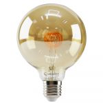 Лампа светодиодная 4W E27 2700K янтарная Velmax V-Filament-Amber-G95-Спираль-G