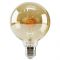 Лампа светодиодная 4W E27 2700K янтарная Velmax V-Filament-Amber-G95-Спираль-G