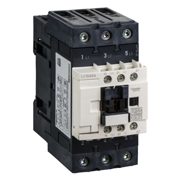 LC1D65AB7 Контактор D 3Р 65А НО+НЗ 24V АС Schneider Electric